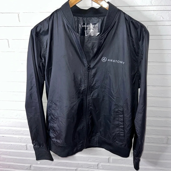 Anatomy x Anatomie Collection Culture Always Wins Black Windbreaker, Size Small - Picture 3 of 10
